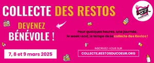 Bandeau Collecte Restos du Coeur 2025
