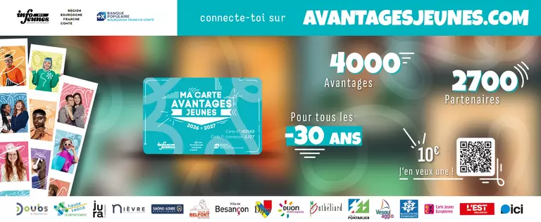 Bandeau Actu Carte Avantages Jeunes 2026 - 2027