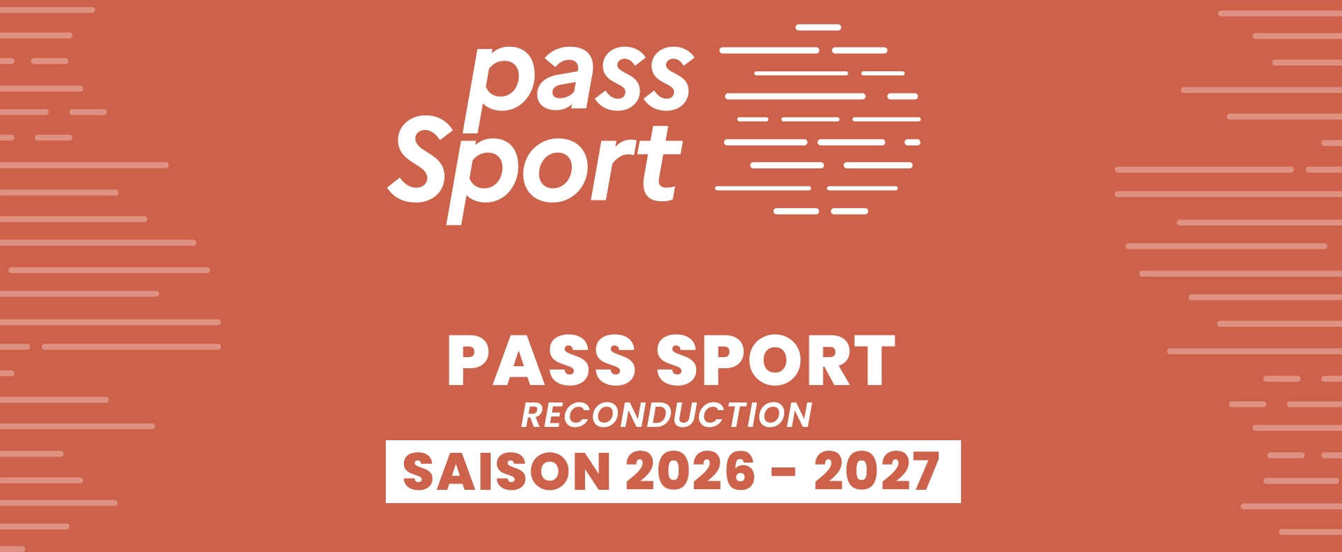 Bannière Actu Pass Sport 2026 - 2027