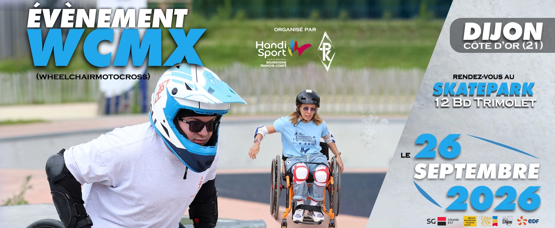 Bandeau actu WCMX à Dijon (chaise roulante acrobatique)