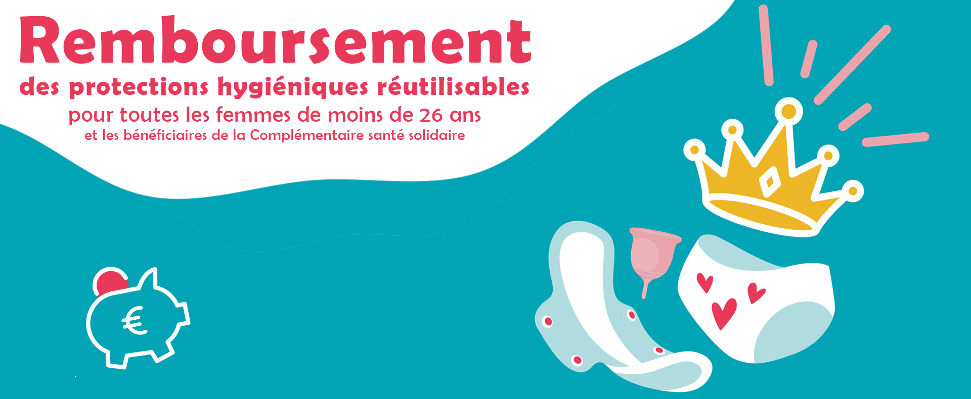 Bandeau Actu Remboursement protections réutilisables